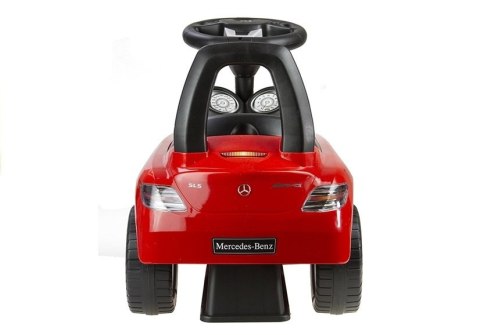 Jeździk Mercedes SLS AMG Pchacz Dla Dziecka Oparcie Schowek Czerwony LEAN CARS