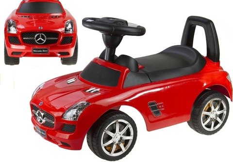 Jeździk Mercedes SLS AMG Pchacz Dla Dziecka Oparcie Schowek Czerwony LEAN CARS
