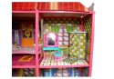 Willa Duży Domek Dla Lalek 6 Pokoi Meble Akcesoria 128 el. LEAN Toys