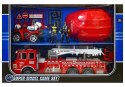 Duży Zestaw Straż Pożarna Wóz Strażacki Figurki Quad Kask Dla Dziecka LEAN Toys