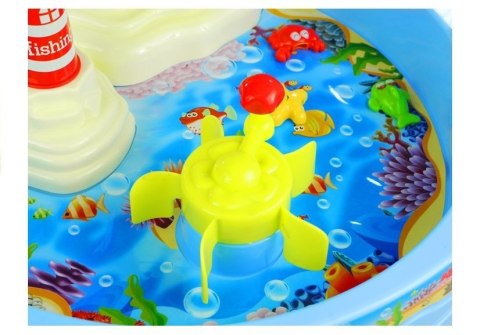 Gra Łowienie Rybek Stolik Wodny Gra Świeci 25 Elem LEAN Toys