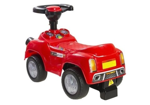 Jeździk Auto Dla Maluszka Sport Czerwony Kierownica z Piszczkiem Lekki LEAN CARS
