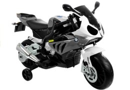 Motor Na Akumulator BMW S1000RR Dla Dzieci Srebrny Trójkołowy LEAN CARS