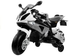 Motor Na Akumulator BMW S1000RR Dla Dzieci Srebrny Trójkołowy LEAN CARS