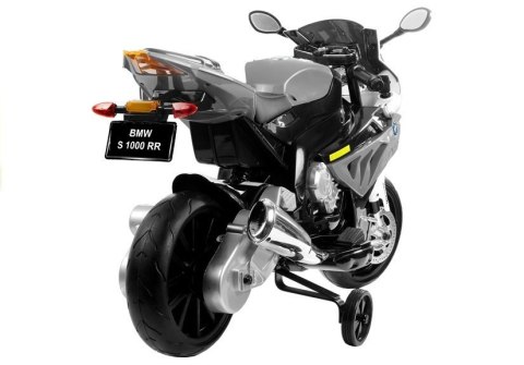 Motor Na Akumulator BMW S1000RR Dla Dzieci Srebrny Trójkołowy LEAN CARS