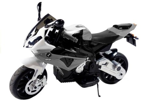 Motor Na Akumulator BMW S1000RR Dla Dzieci Srebrny Trójkołowy LEAN CARS