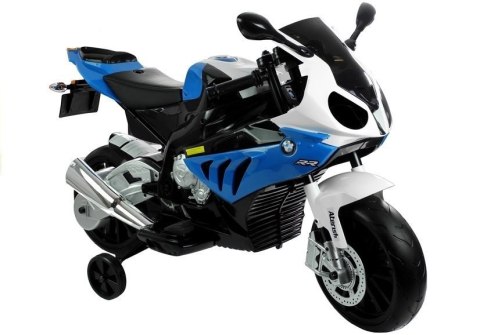 Motor Na Akumulator BMW S1000RR Dla Dzieci Niebieski Trójkołowy LEAN CARS