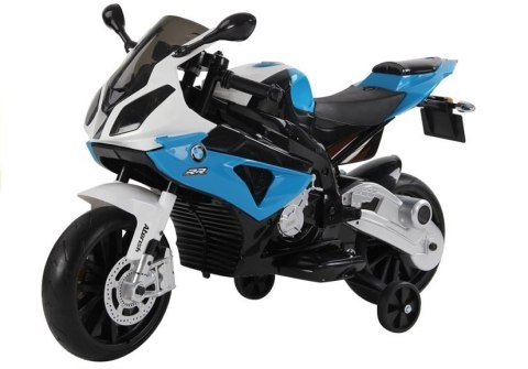 Motor Na Akumulator BMW S1000RR Dla Dzieci Niebieski Trójkołowy LEAN CARS