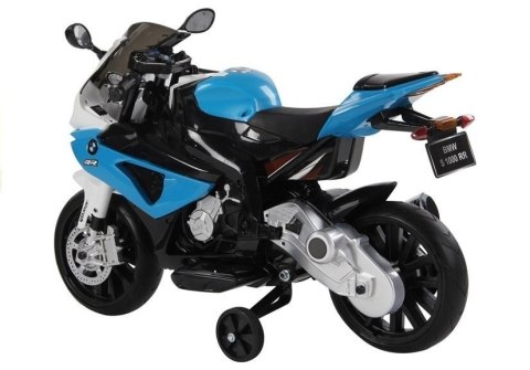 Motor Na Akumulator BMW S1000RR Dla Dzieci Niebieski Trójkołowy LEAN CARS