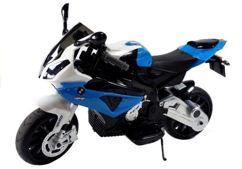 Motor Na Akumulator BMW S1000RR Dla Dzieci Niebieski Trójkołowy LEAN CARS