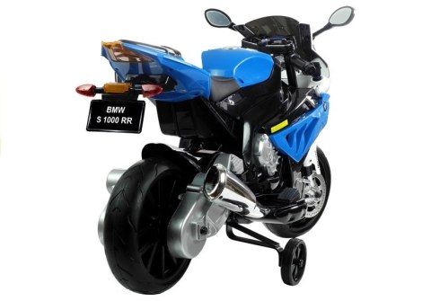 Motor Na Akumulator BMW S1000RR Dla Dzieci Niebieski Trójkołowy LEAN CARS