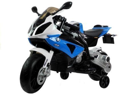 Motor Na Akumulator BMW S1000RR Dla Dzieci Niebieski Trójkołowy LEAN CARS