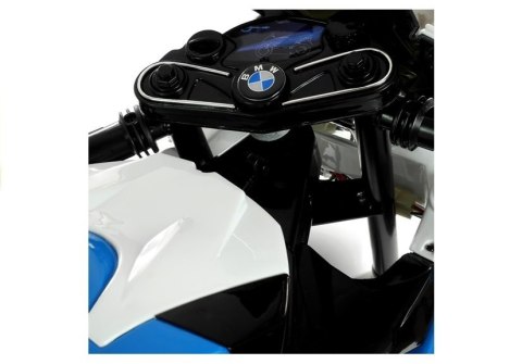 Motor Na Akumulator BMW S1000RR Dla Dzieci Niebieski Trójkołowy LEAN CARS