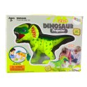 Projektor Dinozaur Do Rysowania Malowania 18 Obrazków Pisaki 2w1 LEAN Toys