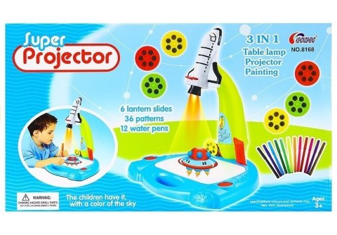 Projektor Rzutnik Rakieta Do Malowania 36 Obrazków LEAN Toys