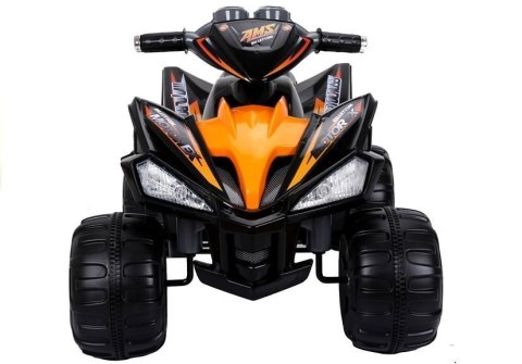 Quad Pojazd Na Akumulator Dla Dziecka Terenowy Światła LED Panel MP3 Czarny LEAN CARS