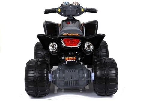 Quad Pojazd Na Akumulator Dla Dziecka Terenowy Światła LED Panel MP3 Czarny LEAN CARS