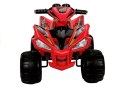 Quad Pojazd Na Akumulator Dla Dziecka Terenowy Światła LED MP3 Czerwony LEAN CARS