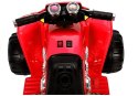 Quad Pojazd Na Akumulator Dla Dziecka Terenowy Światła LED MP3 Czerwony LEAN CARS