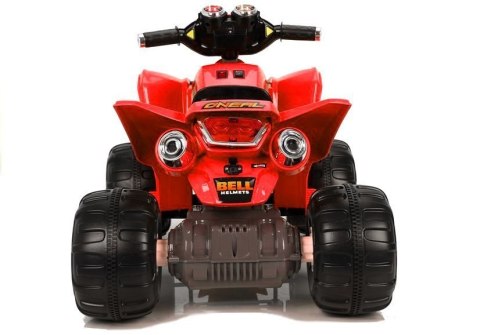 Quad Pojazd Na Akumulator Dla Dziecka Terenowy Światła LED MP3 Czerwony LEAN CARS