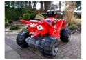 Quad Pojazd Na Akumulator Dla Dziecka Terenowy Światła LED MP3 Czerwony LEAN CARS