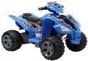Quad Pojazd Na Akumulator Dla Dziecka Terenowy Światła LED MP3 Niebieski LEAN CARS