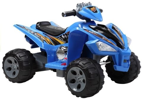Quad Pojazd Na Akumulator Dla Dziecka Terenowy Światła LED MP3 Niebieski LEAN CARS