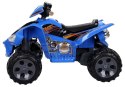 Quad Pojazd Na Akumulator Dla Dziecka Terenowy Światła LED MP3 Niebieski LEAN CARS