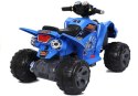 Quad Pojazd Na Akumulator Dla Dziecka Terenowy Światła LED MP3 Niebieski LEAN CARS