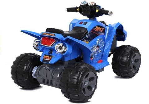 Quad Pojazd Na Akumulator Dla Dziecka Terenowy Światła LED MP3 Niebieski LEAN CARS