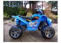 Quad Pojazd Na Akumulator Dla Dziecka Terenowy Światła LED MP3 Niebieski LEAN CARS