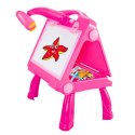 Tablica Sztaluga Projektor Stolik Do Malowania Rysowania 4w1 49 cm LEAN Toys