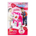 Tablica Sztaluga Projektor Stolik Do Malowania Rysowania 4w1 49 cm LEAN Toys