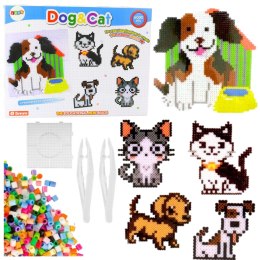 Zestaw Koralików do Tworzenia Mozaiki Pies i Kot 6000el LEAN Toys