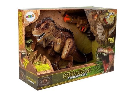 Ruchomy Dinozaur Tyranozaur Para Wodna Pistolet Dźwięk Światła LEAN Toys
