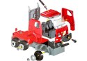 Zestaw DIY Wóz Strażacki 2w1 Wymienne Podnośniki Śrubokręt Dźwięk Efekty Świetlne Kask LEAN Toys