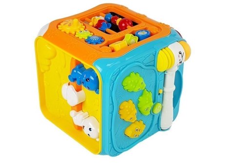 Kostka Edukacyjna Sorter Dla Niemowląt Dźwięk Światła LEAN Toys