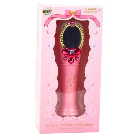 Magiczne Lustro Z Mikrofonem USB MP3 Światła Dźwięki Różowy LEAN Toys