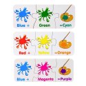 Puzzle Edukacyjne Kolory Po Angielsku 10 Połączeń LEAN TOYS