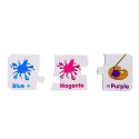 Puzzle Edukacyjne Kolory Po Angielsku 10 Połączeń LEAN TOYS