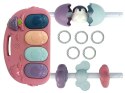 Mata Dla Niemowlaka Z Pianinkiem Grzechotki Gryzak Lusterko Dźwięk Różowa LEAN Toys