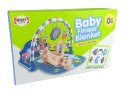 Mata Dla Niemowlaka Z Pianinkiem Grzechotki Gryzak Lusterko Dźwięk Różowa LEAN Toys