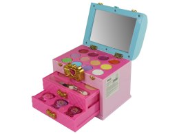 Zestaw Piękności Makijaż Toaletka Szkatułka Różowa Kokardka LEAN Toys