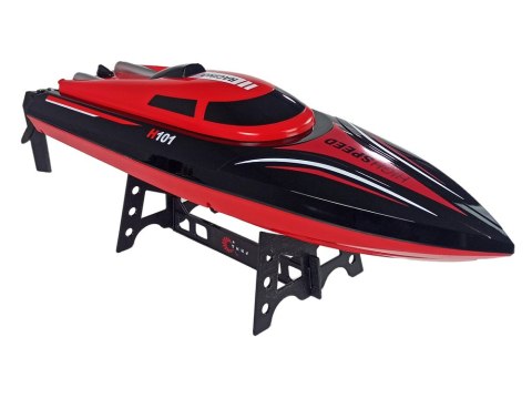 Łódź Motorówka Zdalnie Sterowana H101 Czerwona 1:48 2.4G 35 km/h LEAN Toys