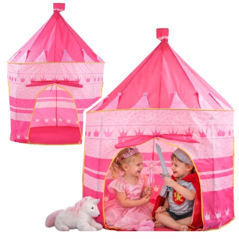 Namiot Domek Pałac Księżniczki Dla Małej Księżniczki Różowy 135 x 105 cm LEAN Toys