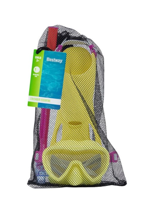 Zestaw Do Nurkowania Żółty Maska, Płetwy, Rurka Bestway 25039 Bestway