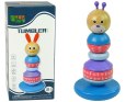 Drewniana Edukacyjna Piramidka Miś Balansująca Wieża LEAN Toys
