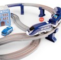 Zestaw Miasteczko Policja Pociąg Niebieski 203 km/h LEAN Toys