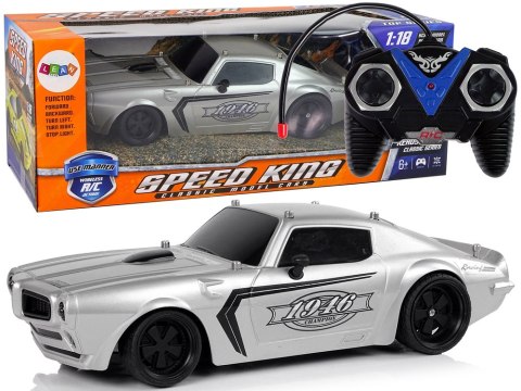 Auto Sportowe R/C 1:18 Srebrne Champion Pilot LEAN Toys