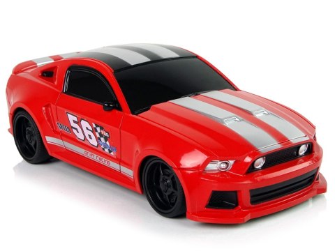 Auto Sportowe R/C 1:24 Wyścigi Czerwone Przyciemniane Szyby LEAN Toys